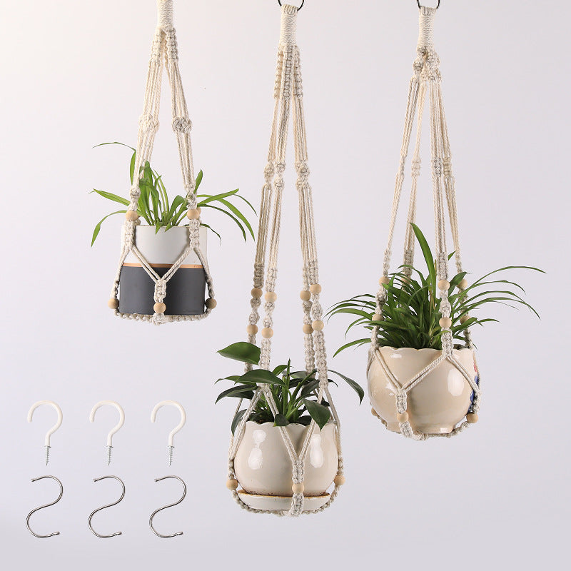 The Willow-Weave Set | Hanging Plant Basket Set
