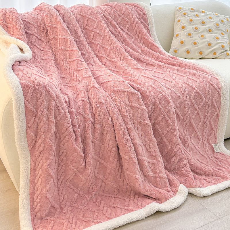 Soft-Shell Coral Cocoon | Warm Blanket