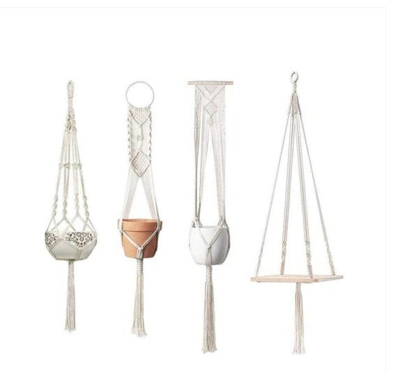 The Willow-Weave Set | Hanging Plant Basket Set