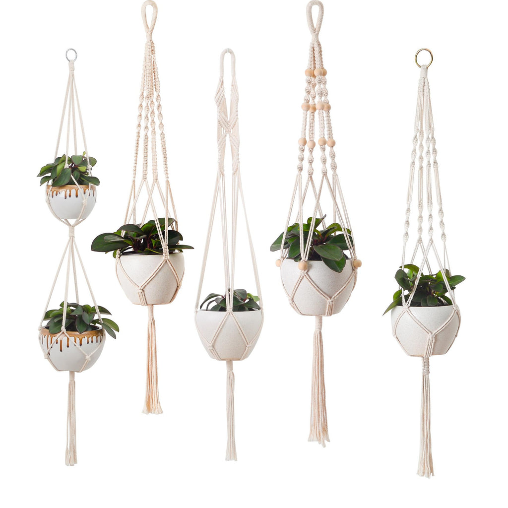 The Willow-Weave Set | Hanging Plant Basket Set