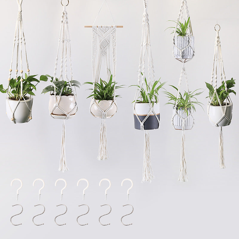 The Willow-Weave Set | Hanging Plant Basket Set