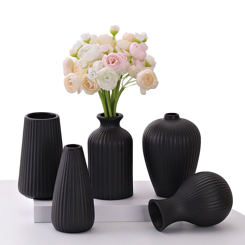 Linear Silhouette | Ceramic Line Vase Nordic Minimalist Home Decor