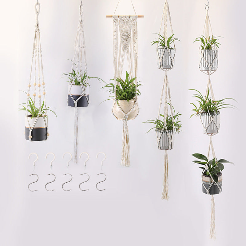 The Willow-Weave Set | Hanging Plant Basket Set
