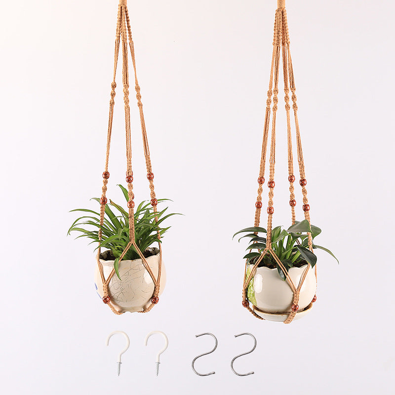 The Willow-Weave Set | Hanging Plant Basket Set
