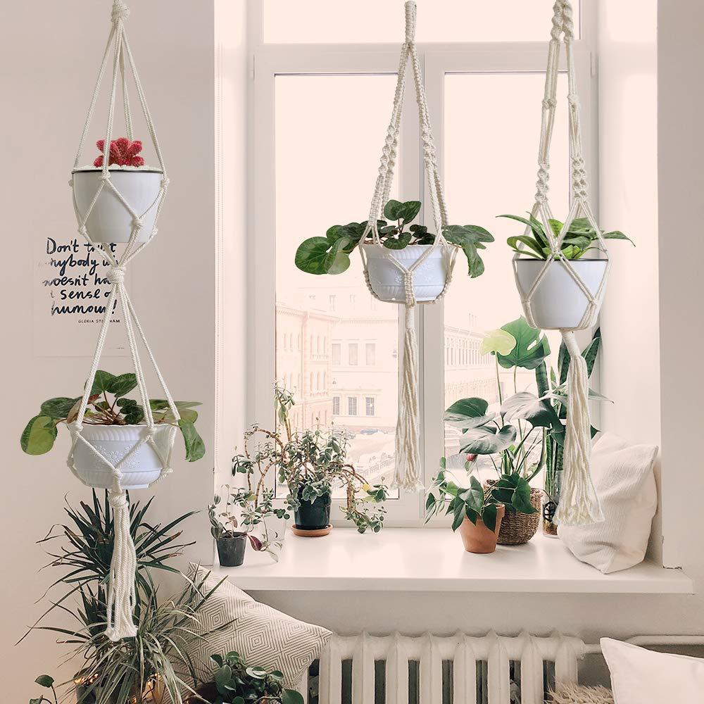 The Willow-Weave Set | Hanging Plant Basket Set