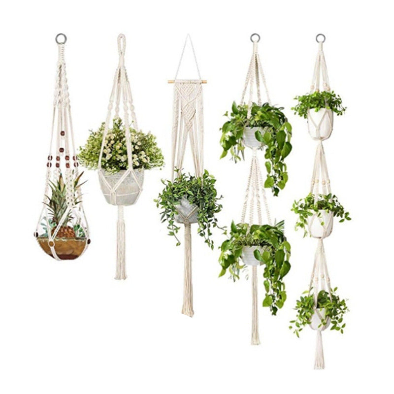 The Willow-Weave Set | Hanging Plant Basket Set