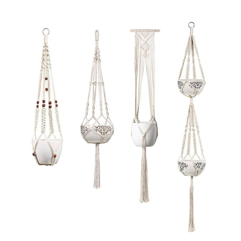 The Willow-Weave Set | Hanging Plant Basket Set
