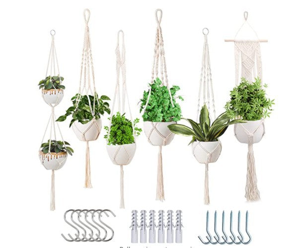 The Willow-Weave Set | Hanging Plant Basket Set