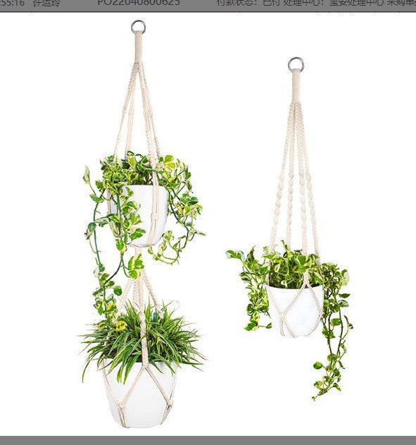 The Willow-Weave Set | Hanging Plant Basket Set