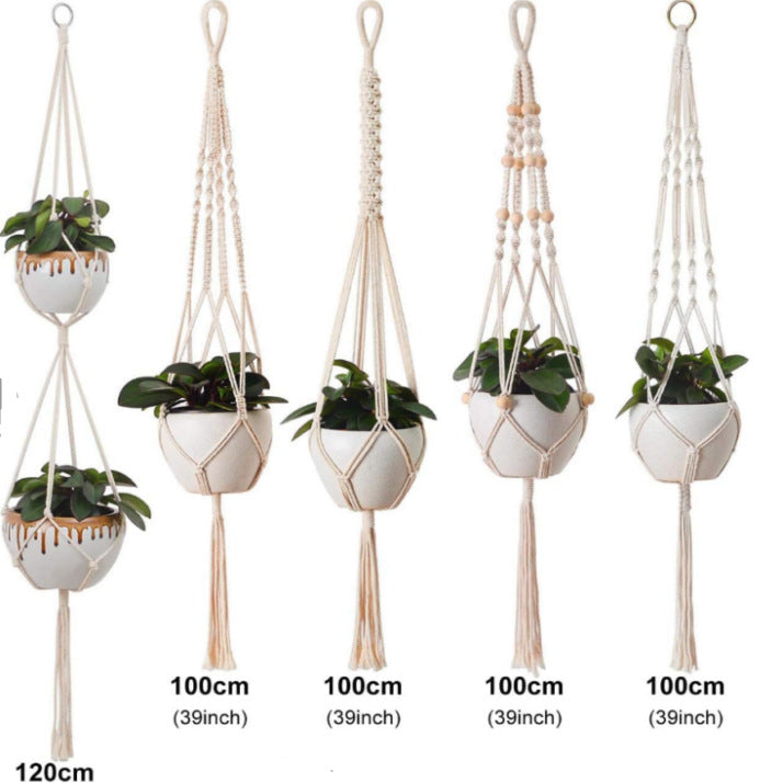 The Willow-Weave Set | Hanging Plant Basket Set