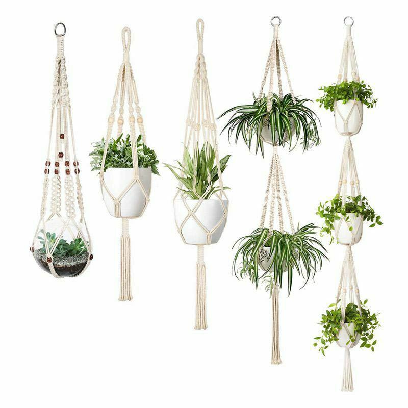 The Willow-Weave Set | Hanging Plant Basket Set