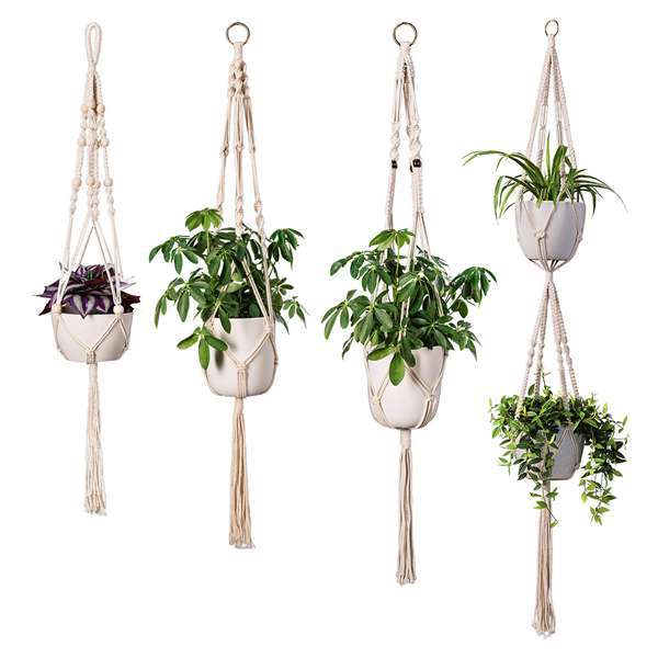The Willow-Weave Set | Hanging Plant Basket Set