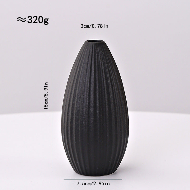 Linear Silhouette | Ceramic Line Vase Nordic Minimalist Home Decor