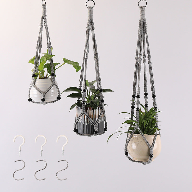The Willow-Weave Set | Hanging Plant Basket Set