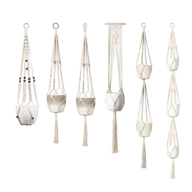 The Willow-Weave Set | Hanging Plant Basket Set