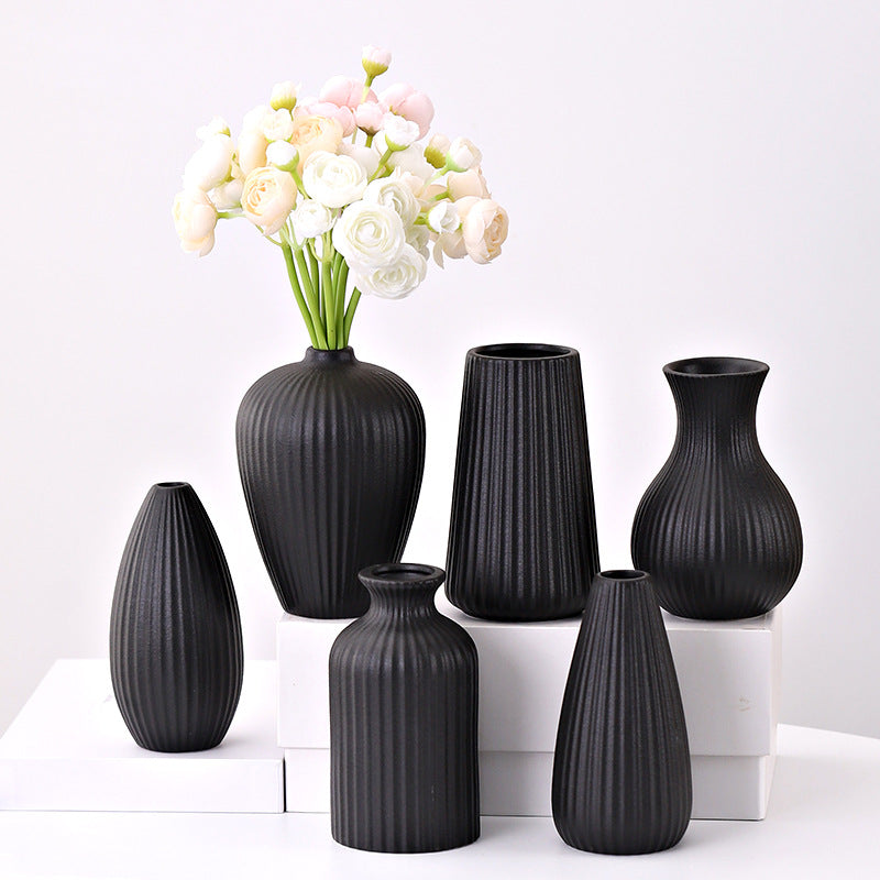 Linear Silhouette | Ceramic Line Vase Nordic Minimalist Home Decor
